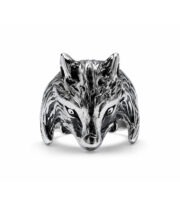 Anillo Plateado Cabeza de Lobo - Imagen 4