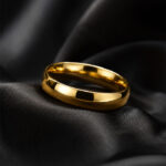 Anillo Dorado Clásico Liso