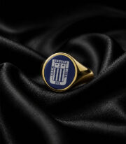 Anillo Dorado Tipo Sello Alianza Lima